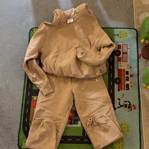 Champion Beige Hoodie and Joggers Set